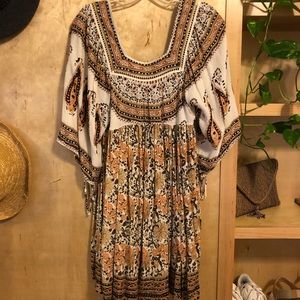 Free People open back boho dress